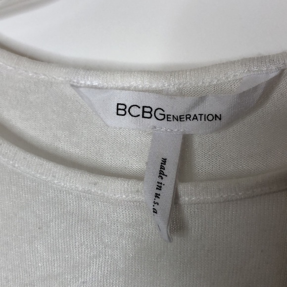 BCBGeneration White Top Stretch Small S - Picture 2 of 7